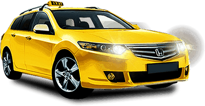 dzeltens vieglais-Taxi